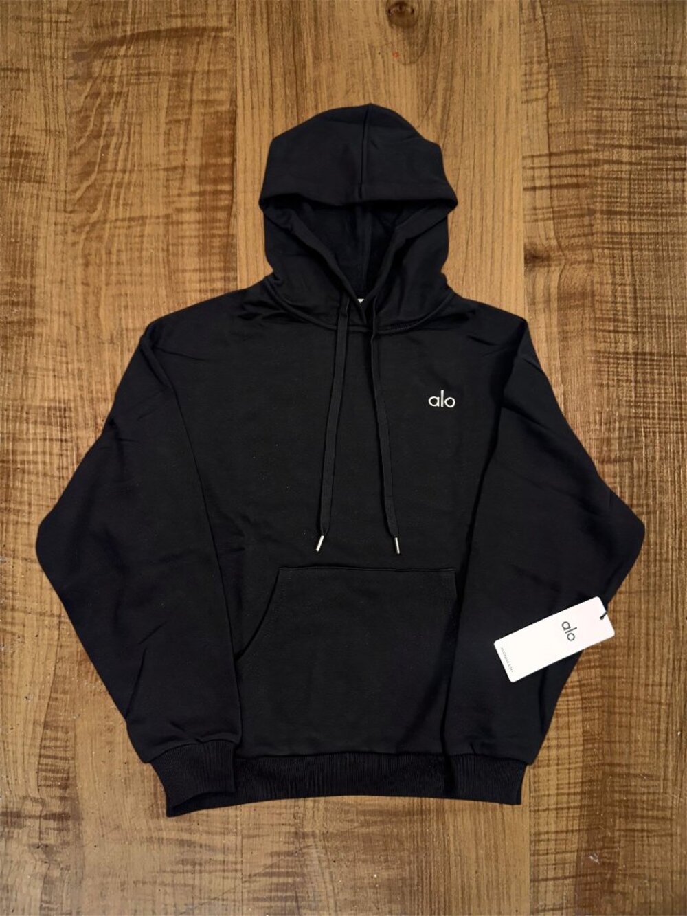 Alo Black Hoodie Sweatshirt